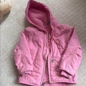 Carhartt Pink Puffer Jacket with Hood